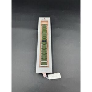 Michele Apple Watchband 38 mm-49 mm - Dark Green / Silver Brand New In Box Rare